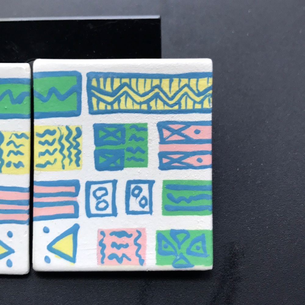 Funky Aztec earrings - Picture 2 of 2